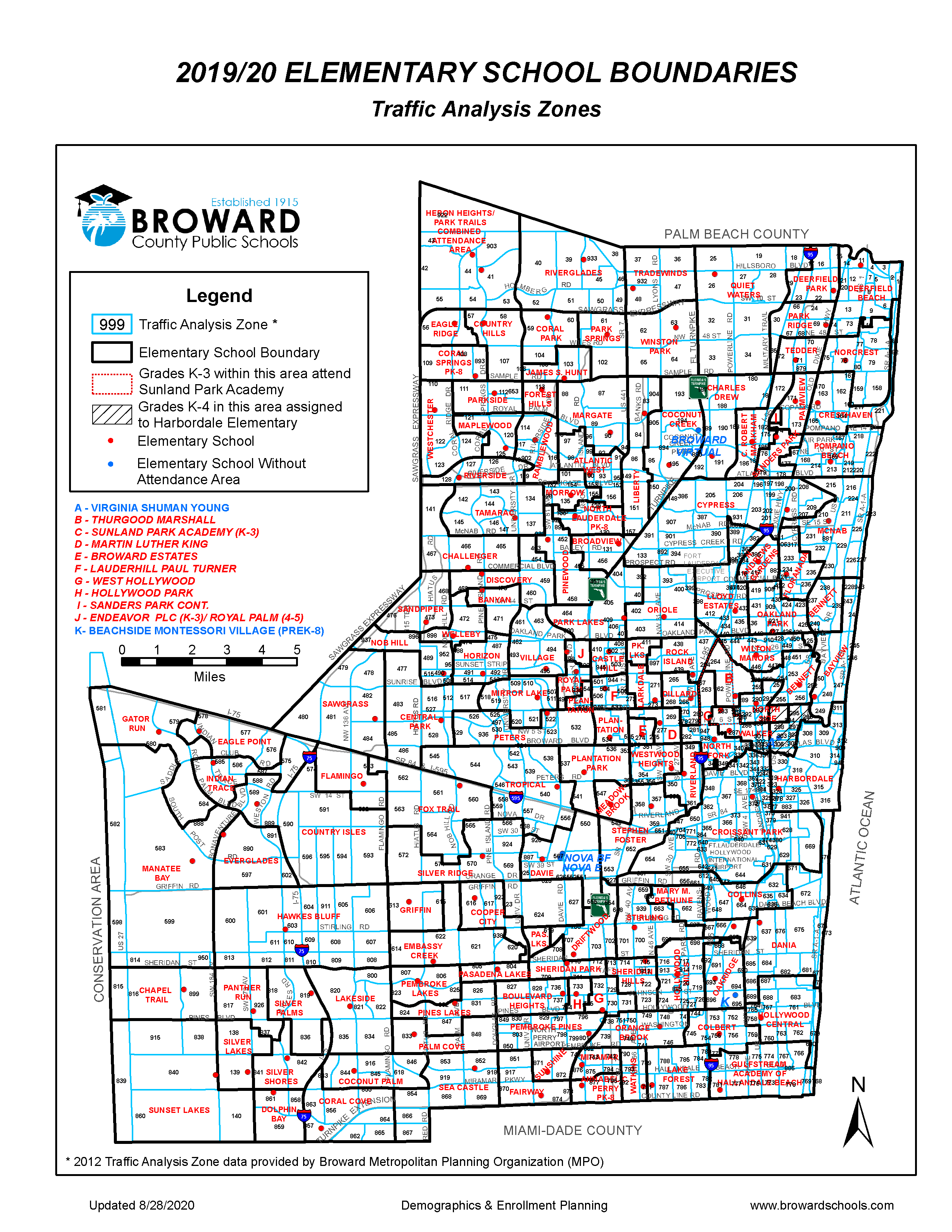 Elementary School Boundary Map image 